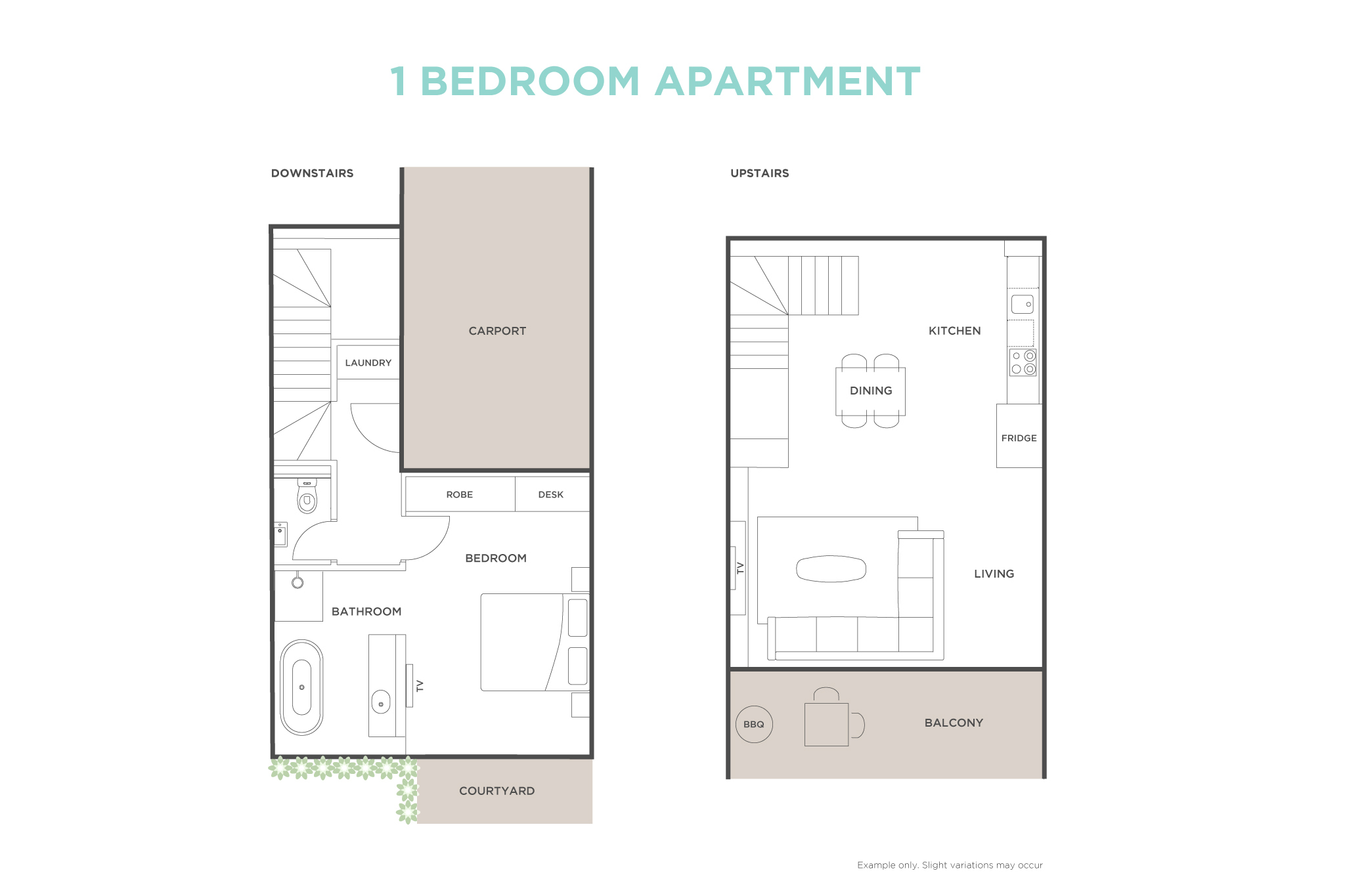 1 Bedroom Apartment floor plan